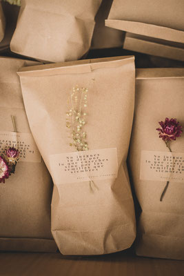 mini kit de cultivo en bolsa kraft • con flor