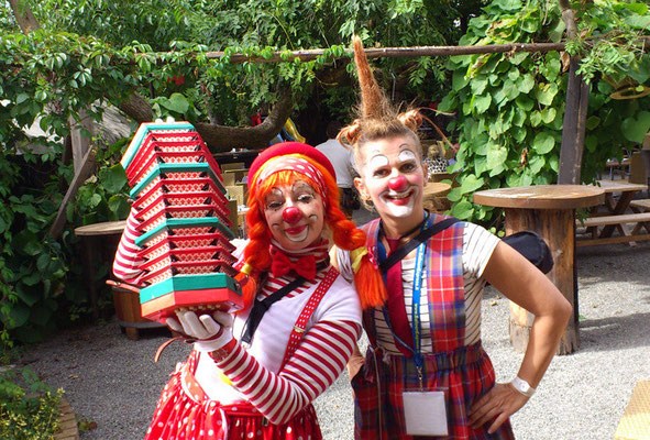 Clownin Popolina und Clownin Pipa