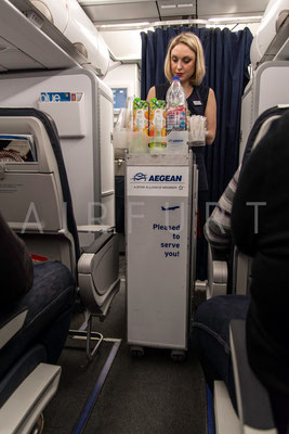 Aegean Airlines Service in der Economy Class