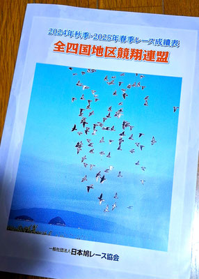 全四国地区競翔連盟成績表