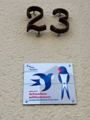 Foto: Andreas Wick, Plakette an der Hauswand