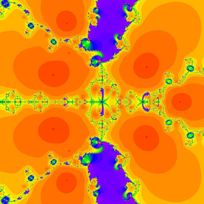Konvergenz z^7-4z^4+4z^2-7=0, Hosseini-Verfahren, B=[-2, 2]x[-2, 2]