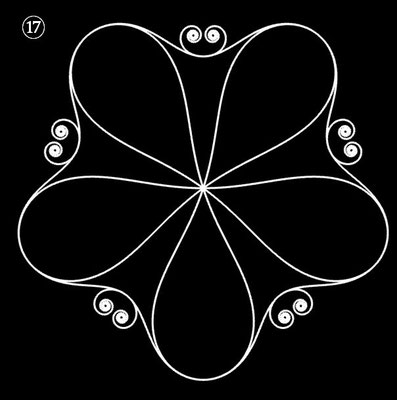 Ornament aus polynomialen Spiralen - Beispiel 17