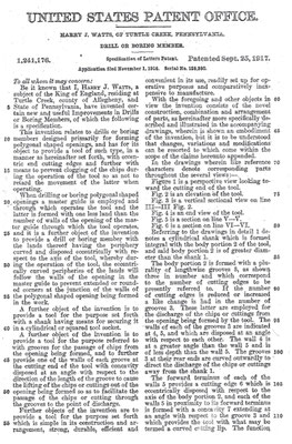Harry J. Watts, US Patent 1,241,176, S. 1