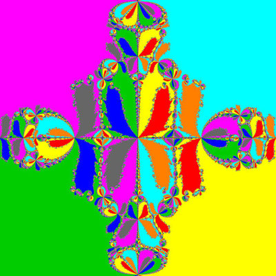 Basins of Attraction Polynom Grad 8, nur komplexe Nullstellen, Solaiman-Hashim-Verfahren, B=[-1.5, 1.5]x[-1.5, 1.5]