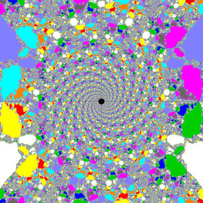 Basins of Attraction Polynom p10, nur komplexe Nullstellen, King-Verfahren, beta=-0.8, B=[-0.5, 0.5]x[-0.5, 0.5]