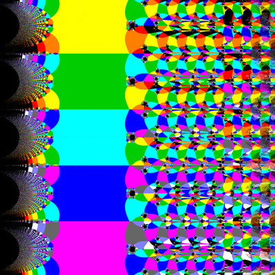 Basins of Attraction exp(z)-1=0 Laguerre-Verfahren, n=100, B=[-10, 20]x[-15, 15]