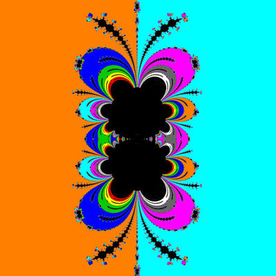 Basins of Attraction sin(z)=0 King-Verfahren, beta=-1.65, Zoom B<sub>2</sub>