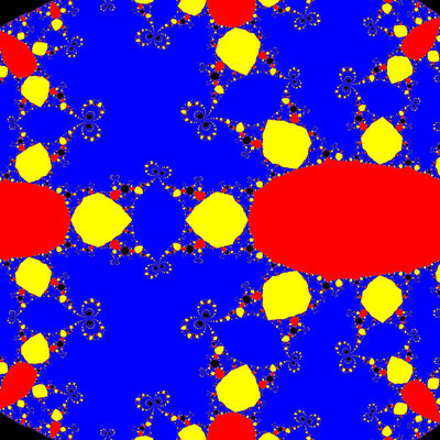 Basins of Attraction z^3-z=0, Behl-Kanwar-Sharma, p=0.5