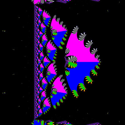 Basins of Attraction exp(z)-z=0 Ridders-Verfahren, pos. square root, Zoom b