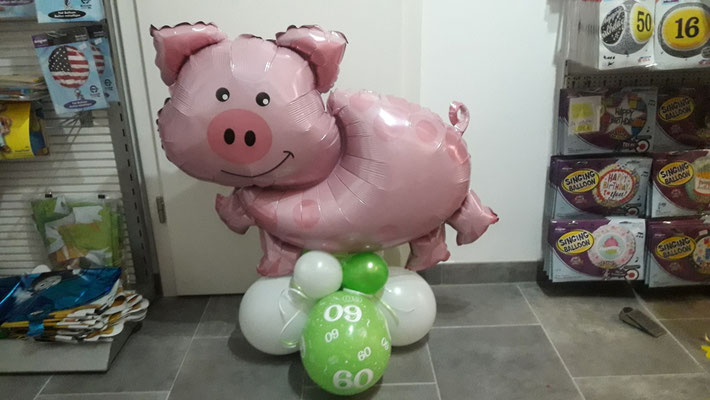Schweinchen mit Motivballon - 19,50€