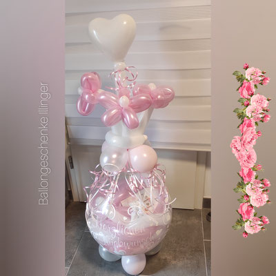 Geschenkballon Blumenstrauß - 28,00€