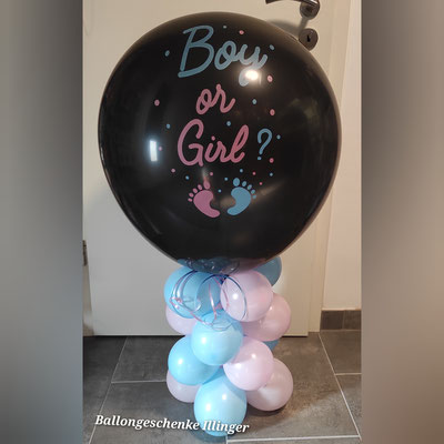 Babywunschballon ca.90 cm hoch 25,00€