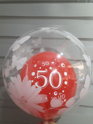 Latexballon im Bubble Ø 51 mit Luft gefüllt    -     10,50€