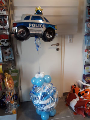 Verpackungsballon Polizeiauto - 25,00€