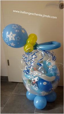 Großer Nuckelballon blau  -   Preis 17,50 € 