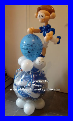 Verpackungsballon Motiv Fußballer  -   Preis  25,00 €