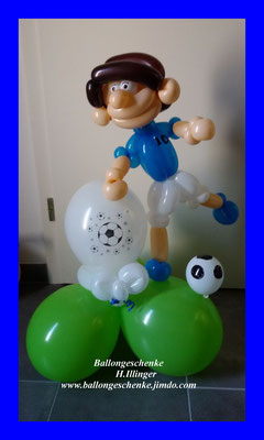 Fußballer mit Motivballon Ballon - Preis 17,50 €