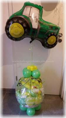 Verpackungsballon Motiv Traktor -Preis   29,90€