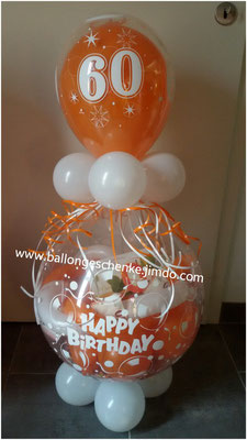 Verpackungsballon Zahl transparent -  Preis   16,00 €