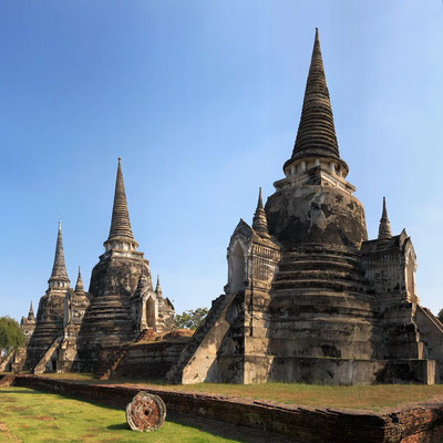 Wat Phra Sri Sanphet ist der schönste Tempel in Ayutthaya und das Wahrzeichen der Stadt.