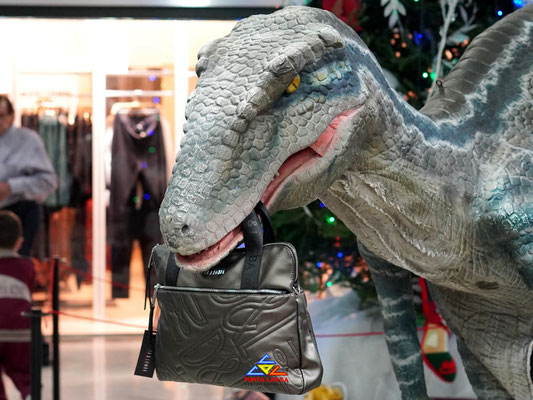 Visita de un dinosaurio al Centro Comercial Punta Larga - Bolchetta Candelaria