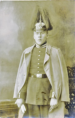 Franz Klöpper 1913 als Garde-Jäger