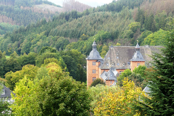 Vom Friedhof aus gesehen: Die Adolfsburg