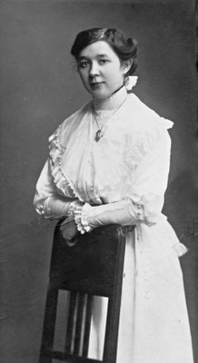 Die Braut: Franziska Vedder gnt. Stute aus Mellen im Jahr 1924