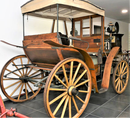 Die Münsterländer Kutsche in rückwärtiger Ansicht