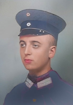 Albert Quinkert als Rekrut