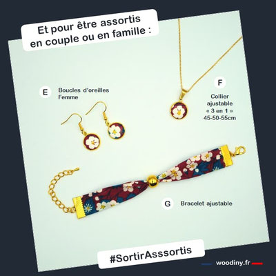 Boucles d'oreilles rouge mariage