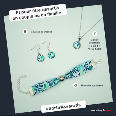 Bracelet vert tissu
