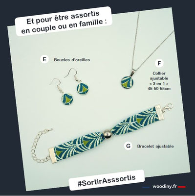 Bracelet vert demoiselle d'honneure