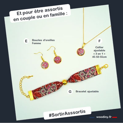 Bracelet fleuri orange