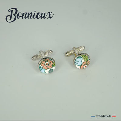 Boutons de manchette vert