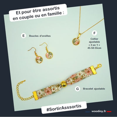 Bracelet rose demoiselle d'honneur