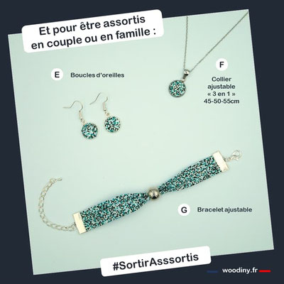 Bracelet mariage vert