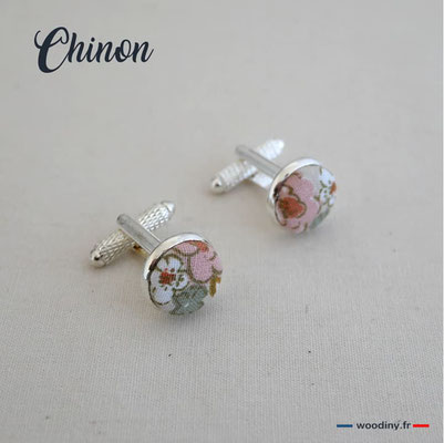 Boutons de manchette rose