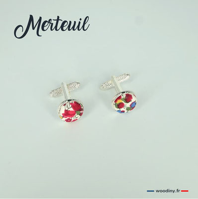 Boutons de manchette rouge