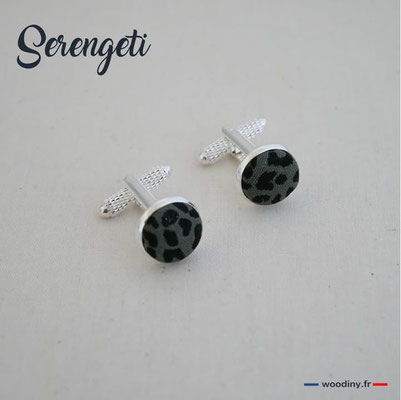 Boutons de manchette leopard