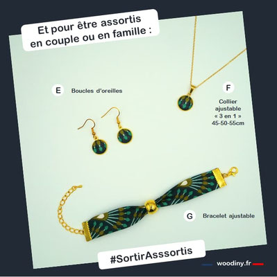 Bracelet vert demoiselle d'honneure