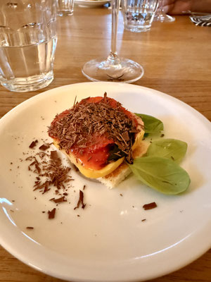 mit Schoko Topping