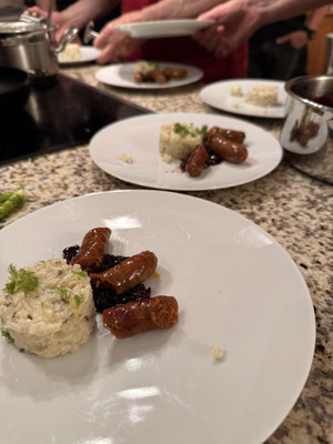 Merguez mit Minzrisotto 