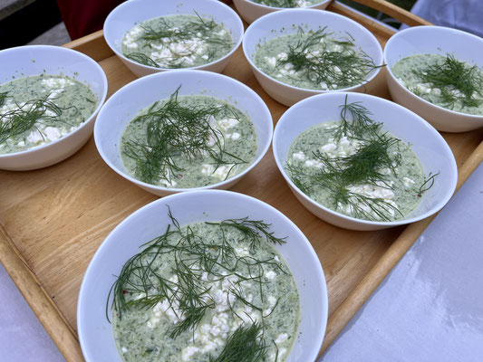 geeistes Gurken Gazpacho