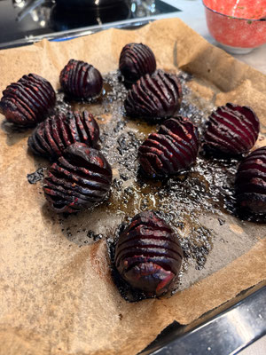 Hasselback-Rote-Beete von Stefan nach einem Ottolenghi Rezept