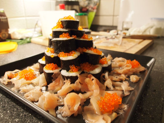 weihnachtliches Sushi