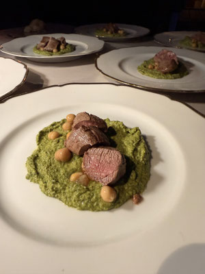 der vorletzte Gang war heute das einzige Fleischgericht