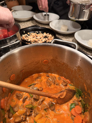 Hühnerherzen Curry 