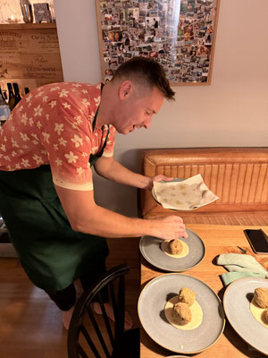 Alex ganz konzentriert